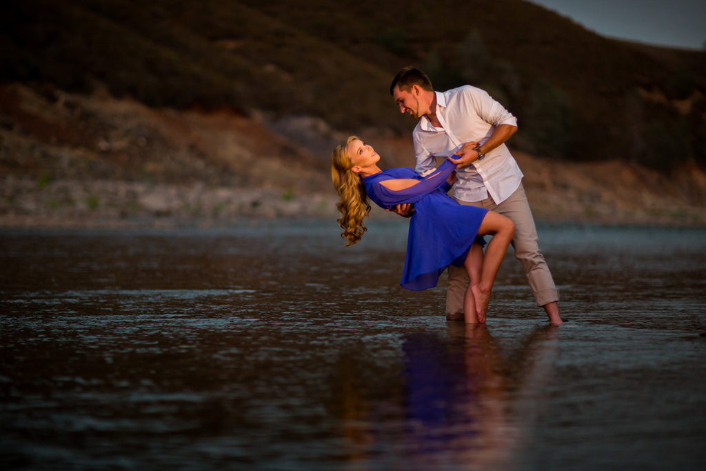 Premium Photo | Couple posing on beach embraced